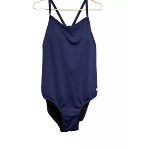 BALEAF Women's Racerback Athletic One Piece Modest Bathing Suit Blue SZ 42
